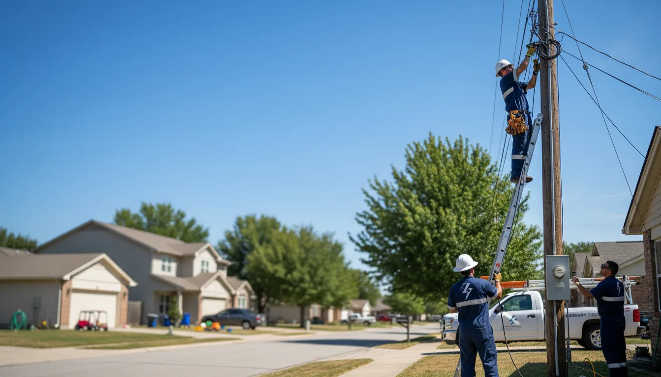 Residential electrician providing installation services in Dry Branch, GA